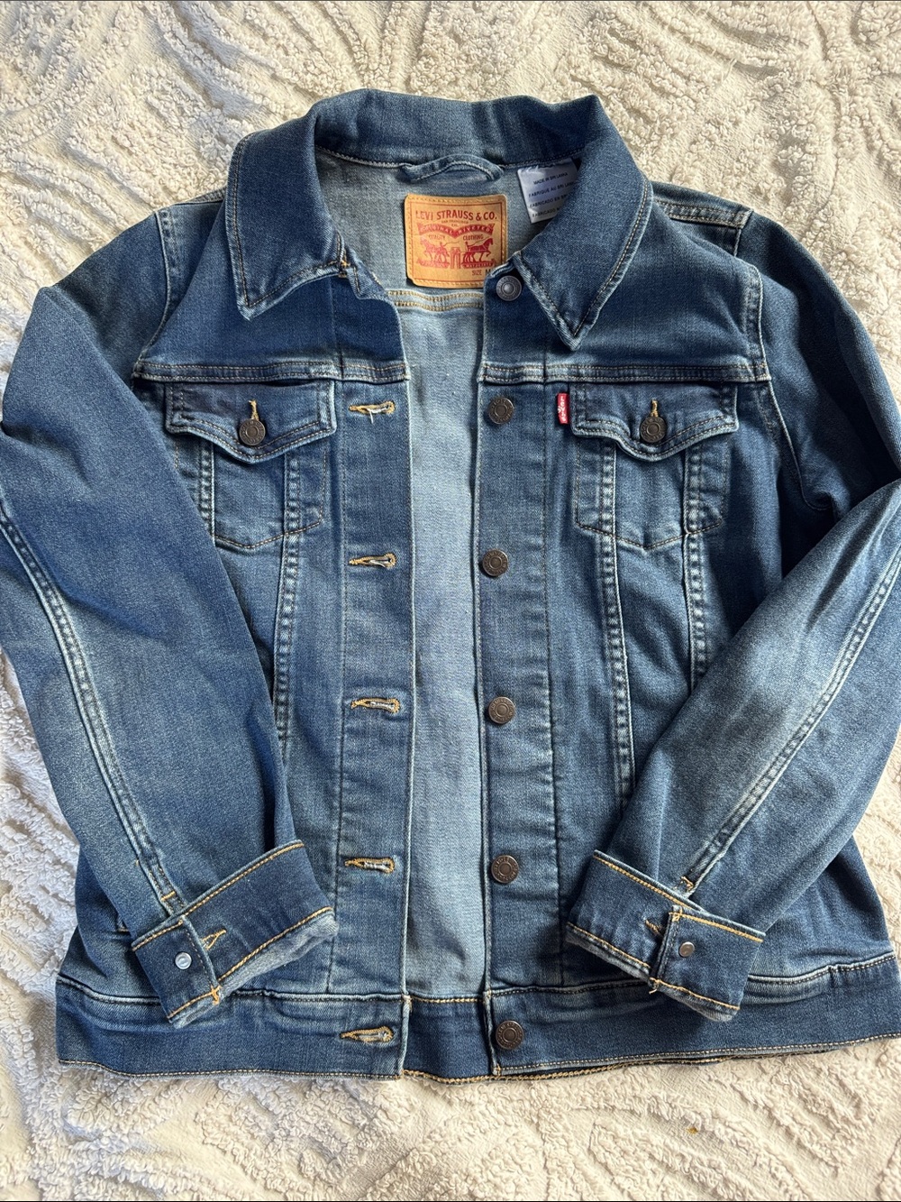 Levi's Medium Blue Stretch Denim Jacket